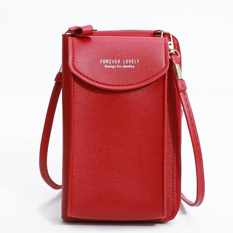 Bolsa Crossbody Couro Feminina - Esteja Protegida contra tentativas de Assalto!