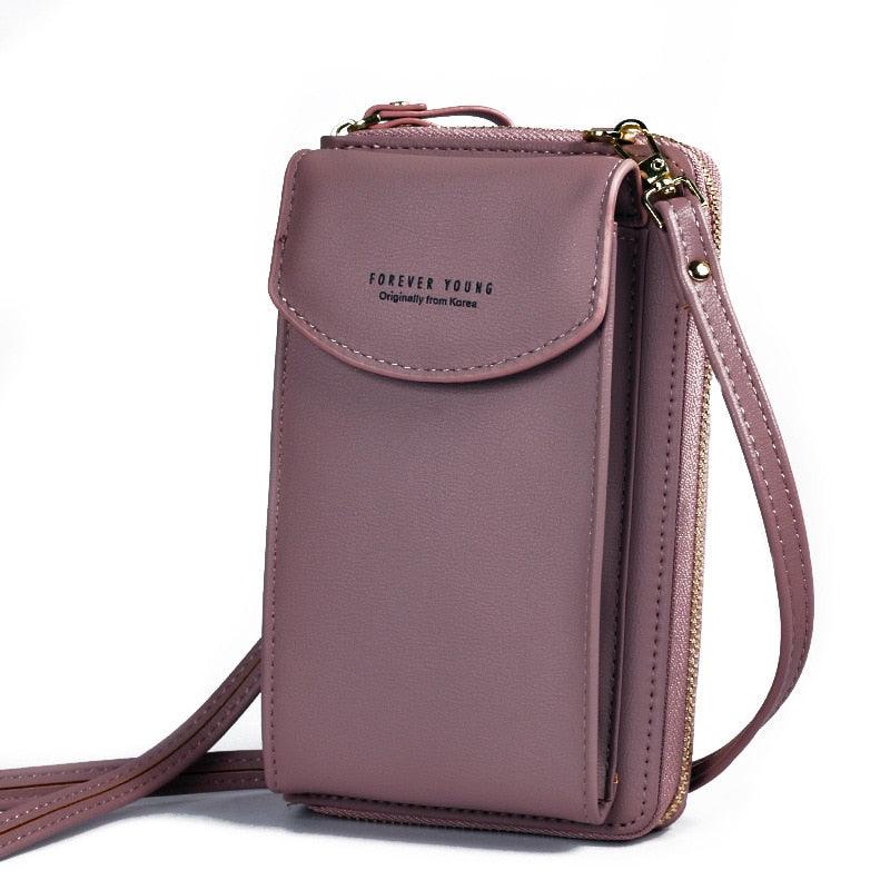 Bolsa Crossbody Couro Feminina - Esteja Protegida contra tentativas de Assalto!