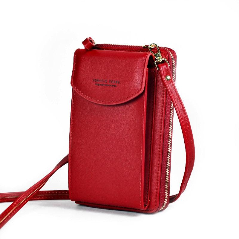 Bolsa Crossbody Couro Feminina - Esteja Protegida contra tentativas de Assalto!