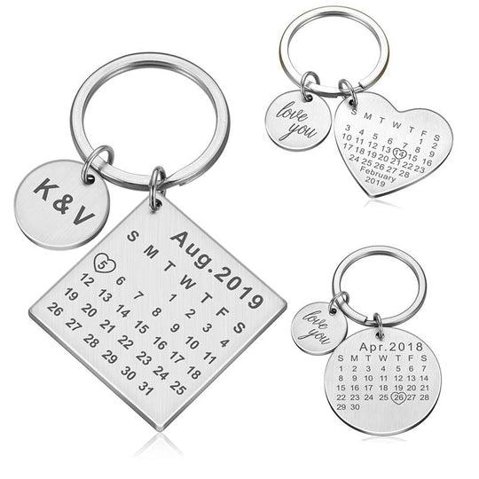 Chaveiro Calendário Personalizado Memories Love - Brinde Grátis